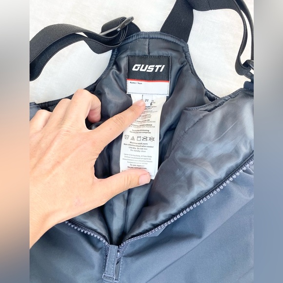 GUSTI Grey Bib Overall Snowpants Winter Wear 2T - Picture 9 of 11